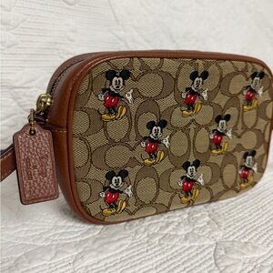 Hard to Find!  
Coach Disney X Mini Jamie Camera Bag in Signature Jacquard